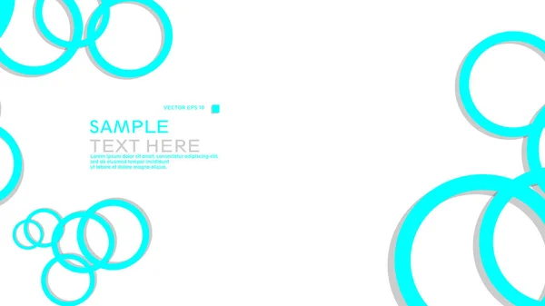 Simple Circles Background Color Blue Light Shadow Векторный Графический Дизайн — стоковый вектор