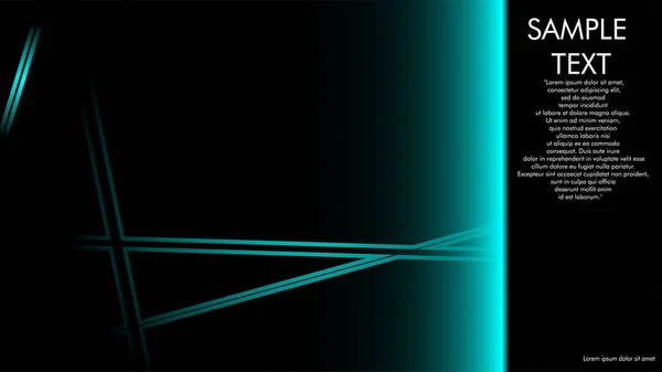 本のカバー デザイン パンフレット 青い光線概念と黒の背景など 隣にある書き込みの例 ベクトル イラスト グラフィック デザイン — ストックベクタ