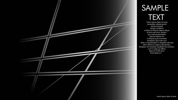 本のカバー デザイン パンフレット ホワイト ライン概念と黒の背景など 隣にある書き込みの例 ベクトル イラスト グラフィック デザイン — ストックベクタ