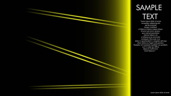 Дизайн Обложек Книг Журналов Брошюр Жёлтой Линией Чёрным Фоном Примеры — стоковый вектор