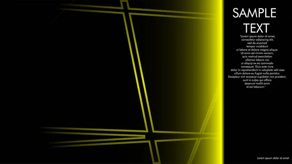 Дизайн Обложек Книг Журналов Брошюр Жёлтой Линией Чёрным Фоном Примеры — стоковый вектор