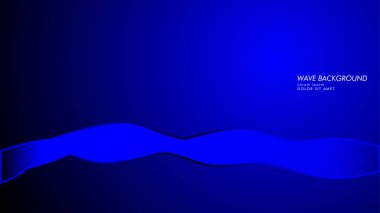 Vektör arka plan dalga ve çizgi desenleri ile. mavi soyut duvar kağıdı vektör tasarımı