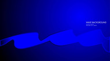 Vektör arka plan dalga ve çizgi desenleri ile. mavi soyut duvar kağıdı vektör tasarımı