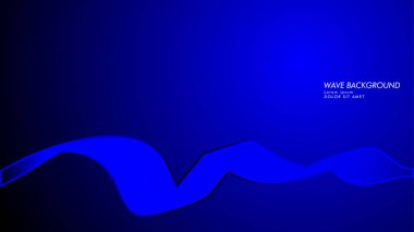 Vektör arka plan dalga ve çizgi desenleri ile. mavi soyut duvar kağıdı vektör tasarımı