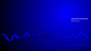 Vektör arka plan dalga ve çizgi desenleri ile. mavi soyut duvar kağıdı vektör tasarımı