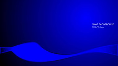 Vektör arka plan dalga ve çizgi desenleri ile. mavi soyut duvar kağıdı vektör tasarımı