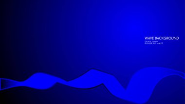 Vektör arka plan dalga ve çizgi desenleri ile. mavi soyut duvar kağıdı vektör tasarımı