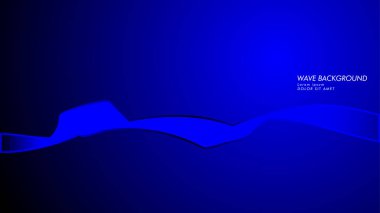 Vektör arka plan dalga ve çizgi desenleri ile. mavi soyut duvar kağıdı vektör tasarımı