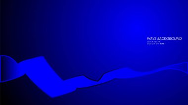 Vektör arka plan dalga ve çizgi desenleri ile. mavi soyut duvar kağıdı vektör tasarımı