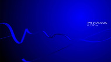 Vektör arka plan dalga ve çizgi desenleri ile. mavi soyut duvar kağıdı vektör tasarımı