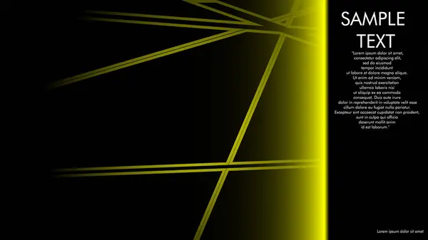 Дизайн Обкладинки Книг Журнали Брошури Тощо Концепцією Жовтої Лінії Чорним — стоковий вектор