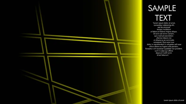 Дизайн Обкладинки Книг Журнали Брошури Тощо Концепцією Жовтої Лінії Чорним — стоковий вектор