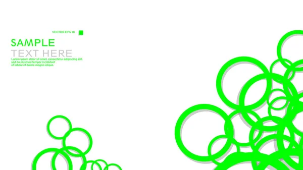 Прості Кола Фон Кольоровим Зеленим Тіні Векторний Графічний Дизайн Eps — стоковий вектор