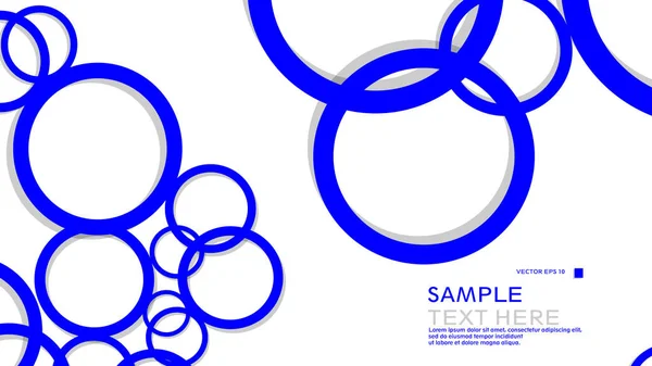 간단한 블루와 그림자 Eps 10에 그래픽 디자인 — 스톡 벡터