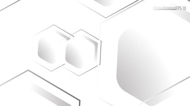 Altıgen şekillerin, vektör tasarım arka plan kavramları soyut. Metin veya logo için alan