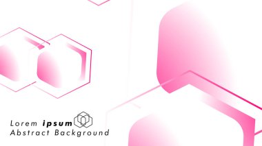 Altıgen şekillerin, vektör tasarım arka plan kavramları soyut. Metin veya logo için alan