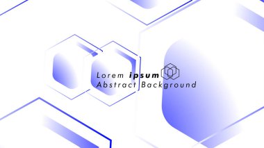 Altıgen şekillerin, vektör tasarım arka plan kavramları soyut. Metin veya logo için alan