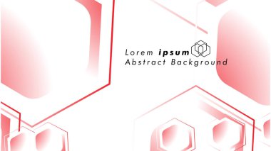 Altıgen şekillerin, vektör tasarım arka plan kavramları soyut. Metin veya logo için alan