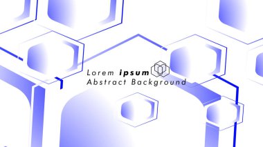 Altıgen şekillerin, vektör tasarım arka plan kavramları soyut. Metin veya logo için alan