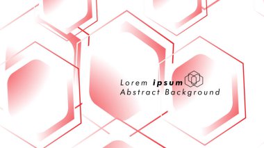 Altıgen şekillerin, vektör tasarım arka plan kavramları soyut. Metin veya logo için alan