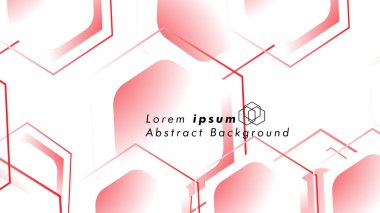 Altıgen şekillerin, vektör tasarım arka plan kavramları soyut. Metin veya logo için alan