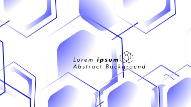 Altıgen şekillerin, vektör tasarım arka plan kavramları soyut. Metin veya logo için alan