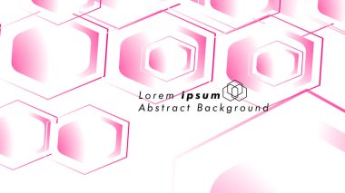 Altıgen şekillerin, vektör tasarım arka plan kavramları soyut. Metin veya logo için alan