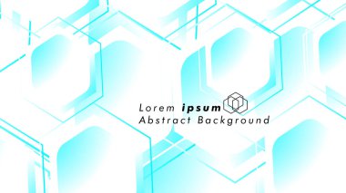 Altıgen şekillerin, vektör tasarım arka plan kavramları soyut. Metin veya logo için alan