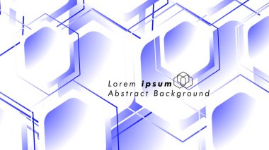 Altıgen şekillerin, vektör tasarım arka plan kavramları soyut. Metin veya logo için alan