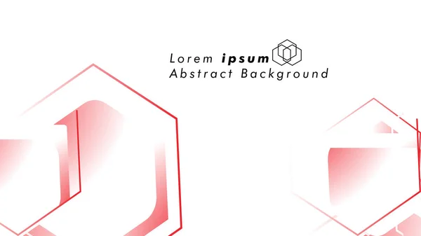 Abstract Background Concepts Hexagon Shapes Vector Design Пространство Текста Логотипа — стоковый вектор