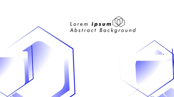 Abstract Background Concepts Hexagon Shapes Vector Design Пространство Текста Логотипа — стоковый вектор