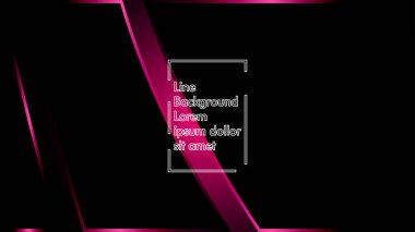Siyah bir zemin üzerine pembe kurdele dalga vektör. Modern teknoloji arka plan için düzen tasarım şablonları