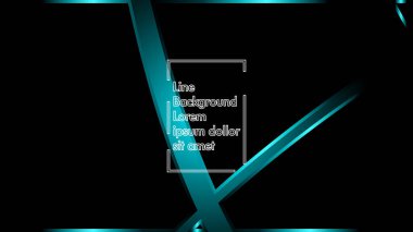 Siyah bir zemin üzerine mavi ışık şerit dalga vektör. Modern teknoloji arka plan için düzen tasarım şablonları