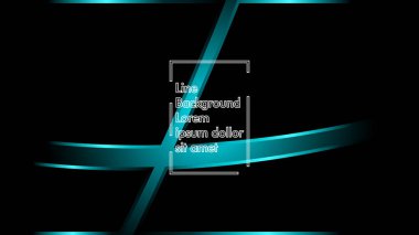 Siyah bir zemin üzerine mavi ışık şerit dalga vektör. Modern teknoloji arka plan için düzen tasarım şablonları