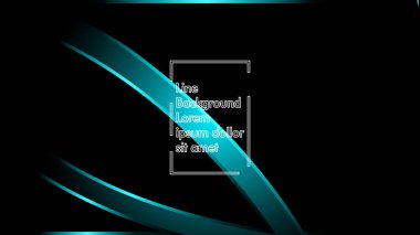 Siyah bir zemin üzerine mavi ışık şerit dalga vektör. Modern teknoloji arka plan için düzen tasarım şablonları