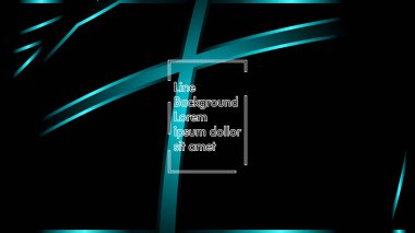 Siyah bir zemin üzerine mavi ışık şerit dalga vektör. Modern teknoloji arka plan için düzen tasarım şablonları