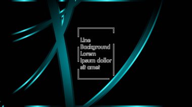 Siyah bir zemin üzerine mavi ışık şerit dalga vektör. Modern teknoloji arka plan için düzen tasarım şablonları