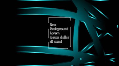 Siyah bir zemin üzerine mavi ışık şerit dalga vektör. Modern teknoloji arka plan için düzen tasarım şablonları