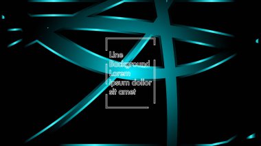 Siyah bir zemin üzerine mavi ışık şerit dalga vektör. Modern teknoloji arka plan için düzen tasarım şablonları