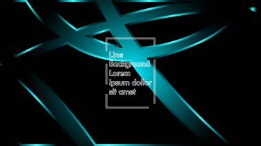 Siyah bir zemin üzerine mavi ışık şerit dalga vektör. Modern teknoloji arka plan için düzen tasarım şablonları