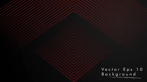 Fond Vectoriel Abstrait Lignes Géométriques Conception Créative Inspirée Couleur Rouge — Image vectorielle