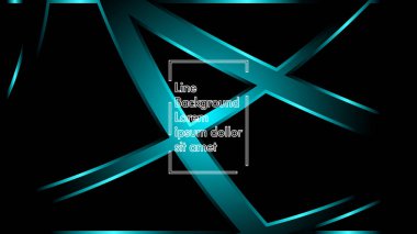 Siyah bir zemin üzerine mavi ışık şerit dalga vektör. Modern teknoloji arka plan için düzen tasarım şablonları