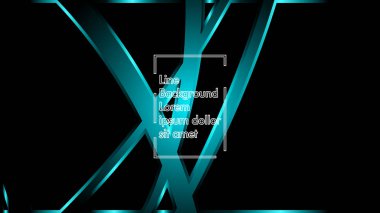 Siyah bir zemin üzerine mavi ışık şerit dalga vektör. Modern teknoloji arka plan için düzen tasarım şablonları