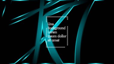 Siyah bir zemin üzerine mavi ışık şerit dalga vektör. Modern teknoloji arka plan için düzen tasarım şablonları