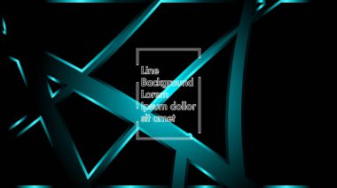 Siyah bir zemin üzerine mavi ışık şerit dalga vektör. Modern teknoloji arka plan için düzen tasarım şablonları