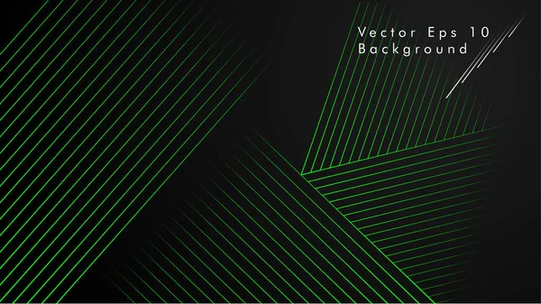 Fundo Vetorial Abstrato Linhas Geométricas Criativa Inspiração Design Green Cor — Vetor de Stock