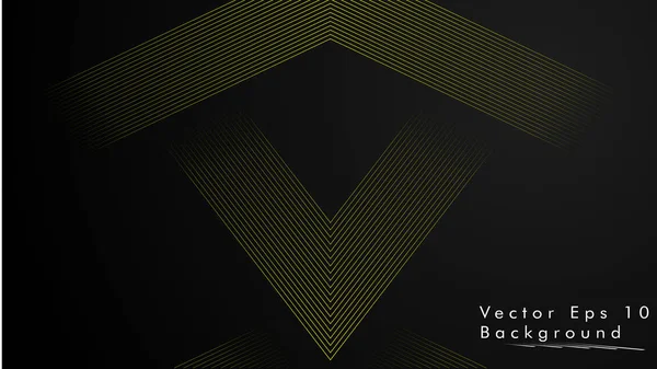 Fondo Abstracto Del Vector Líneas Geométricas Diseño Creativo Inspirador Yellow — Vector de stock