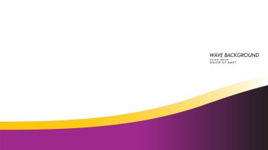 dalga geçmiş mor ve sarı renk ile