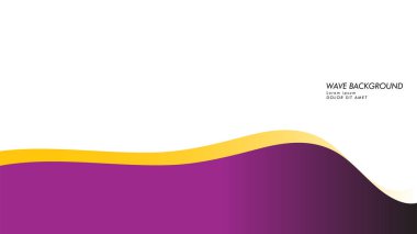dalga geçmiş mor ve sarı renk ile