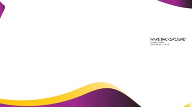 dalga geçmiş mor ve sarı renk ile